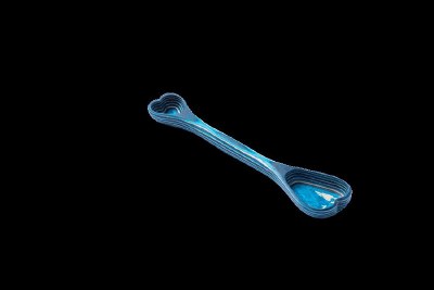 Blue Abyss Double Sided Wood Measuring Spoon