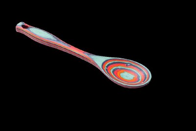 12" Multicolor Shakka Wood Spoon