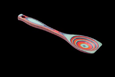 12" Multicolor Shakka Wood Scrape Spoon