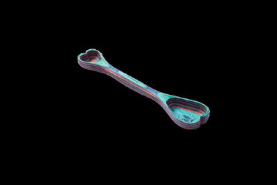 Multicolor Shakka Double Sided Wood Measuring Spoon