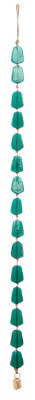 38" Green Glass Wind Chime With Bell