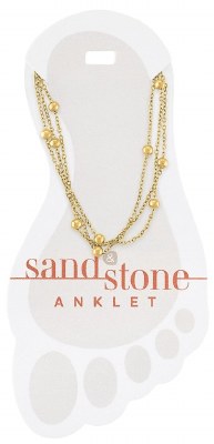 Gold Toned Multi Strand Anklet