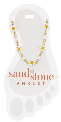 Gold Toned Daisy Anklet