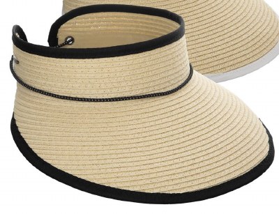 4" Brim Black Trim Visor