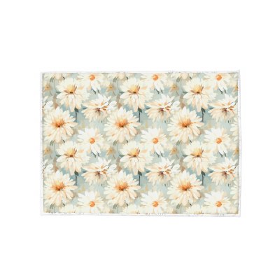 15" x 20" Watercolor Daisy Drying Mat