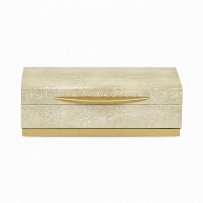 5" x 10" Cream and Gold Decorative Box