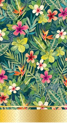 8" x 5" Tropical Paradise Guest Towels