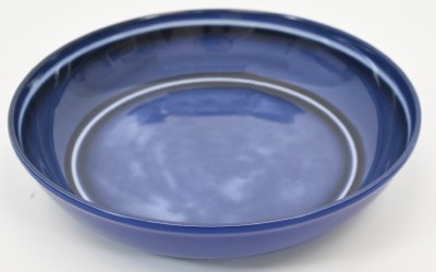 9" Round Dark Blue Madison Melamine Low Bowl