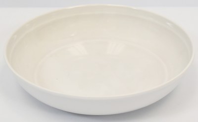 9" Round White Madison Melamine Low Bowl