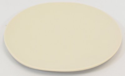 7" Round Cream Organic Melamine Appetizer Plate