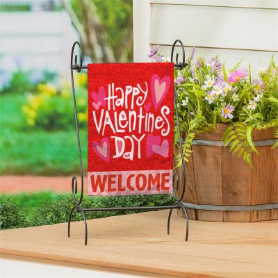 Mini "Happy Valentine's Day" Welcome Garden Flag