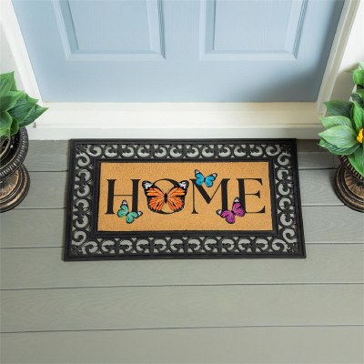 10" x 22" "Home" Butterfly Coir Sassafras