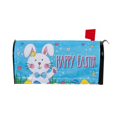 "Happy Easter" Easter Bunny Mailbox Wrap