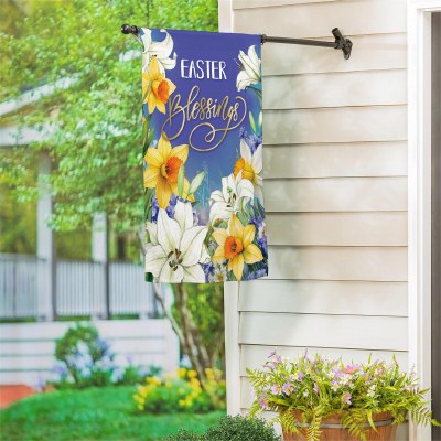 "Easter Blessings" Large Easter Flag