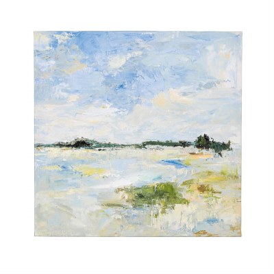 16" Sq Beach Scene Canvas