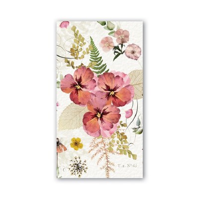 8" x 5" Pressed Flowers Guest Towels