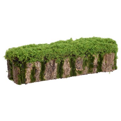 21" x 5" Faux Moss Stump