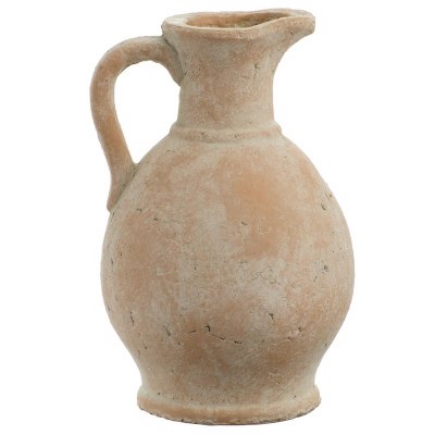 11" Beige Terracotta Pitcher
