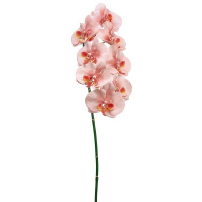 40" Faux Pink Phalaenopsis Orchid Spray