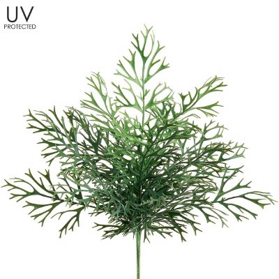 23" Faux UV Protected Green Staghorn Fern