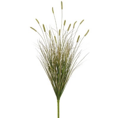 37" Faux Green Foxtail Grass