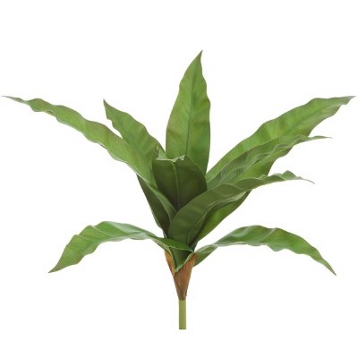 14" Faux Green Bird's Nest Fern