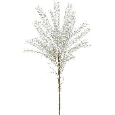 39" Faux Green and Gray Mini Buttonleaf Spray