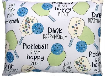 13" x 18" Blue Pickleball Indoor/Outdoor Decorative Pillow