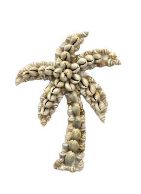 6" Palm Tree Shell Ornament