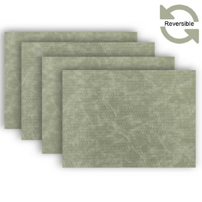 12" x 18" Zen Green Sorrento Vegan Leather Reversible Placemat