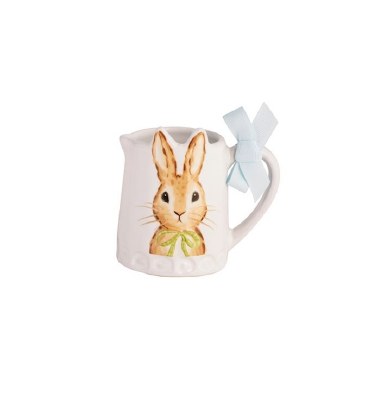3" Bunny Face Ceramic Bud Vase by Mud Pie