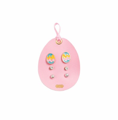 Set of Three Easter Egg Earrings by Mud Pie
