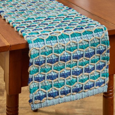 54" Ripples Chindi Table Runner