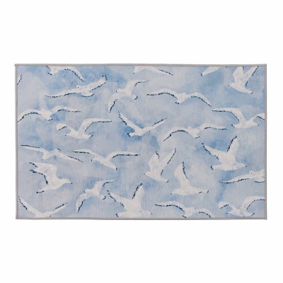 24" x 38" Blue Seagulls Rug