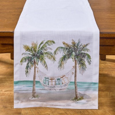 54" Christmas Beach House Table Runner