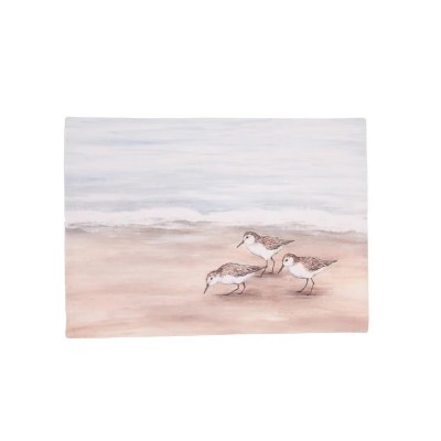 14" x 20" Sandpiper Shores Fabric Coastal Placemat