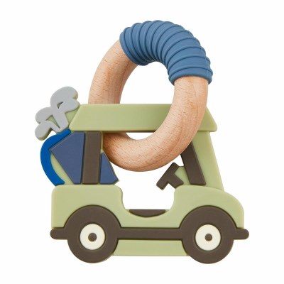 3" Green Golf Cart Teether by Mud Pie
