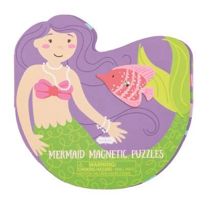 7" Mermaid and Fish Magnetic Puzzle Book by Mud Pie