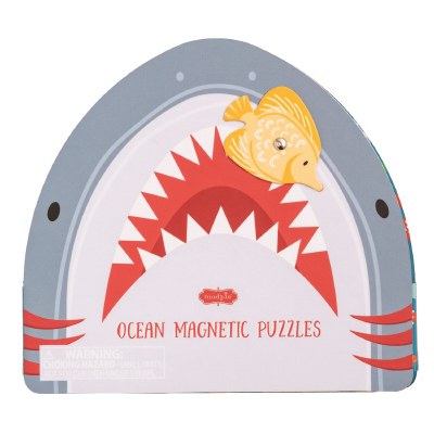 7" Shark Magnetic Puzzle Book by Mud Pie