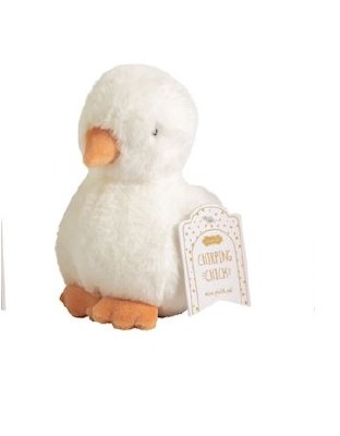 4" White Chirping Chick Plush by Mud Pie