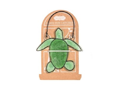 Green Sea Turtle Glass Suncatcher by Mud Pie