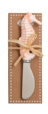 Coral Ceramic Sea Horse Spreader by Mud Pie