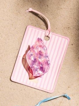 2" Dark Pink Turbo Shell Hair Claw Clip by Mud Pie