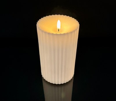 4" x 6.5" LED Ivory Outdoor Pillar