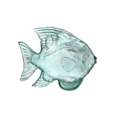7" Clear Aqua Resin Fish
