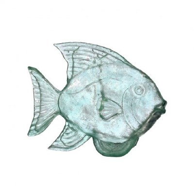 10" Aqua Clear Polyresin Fish Figurine