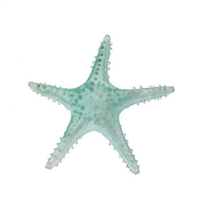10" Clear Aqua Resin Starfish
