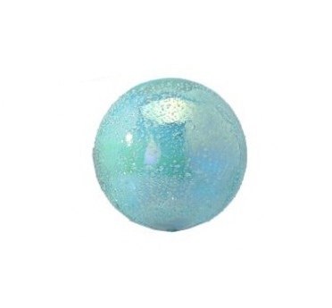 5" Aqua Bubbled Glass Orb