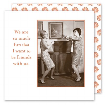 5" Sq "We Are So Much Fun' Beverage Napkins