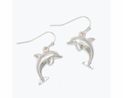 Silver Dolphin Earrings